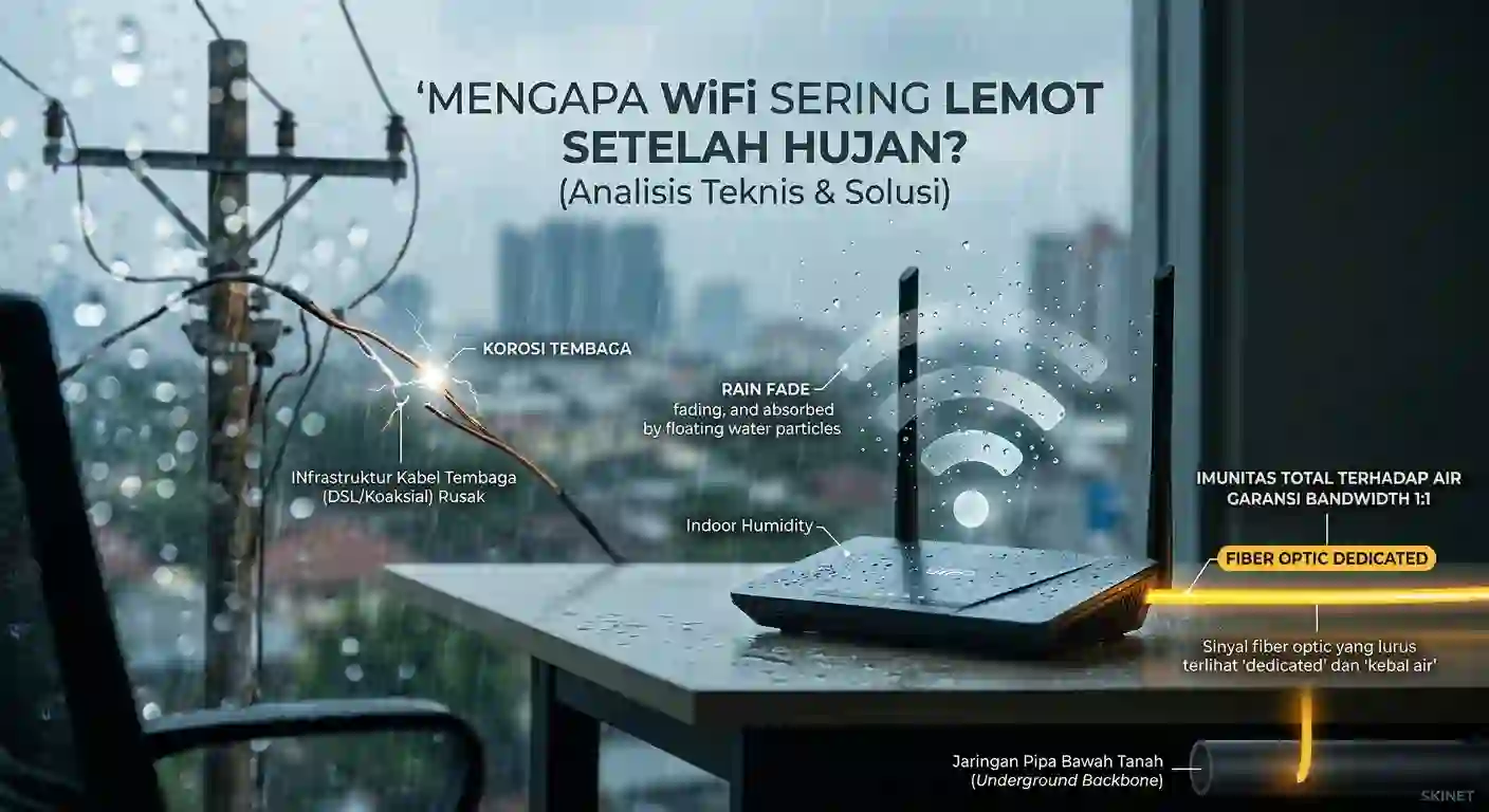 provider internet dedicated skinet wifi lemot setelah hujan bagaimana cara mengatasinya