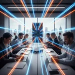 Tim kantor produktif menggunakan internet dedicated cepat dan stabil dari SKINET