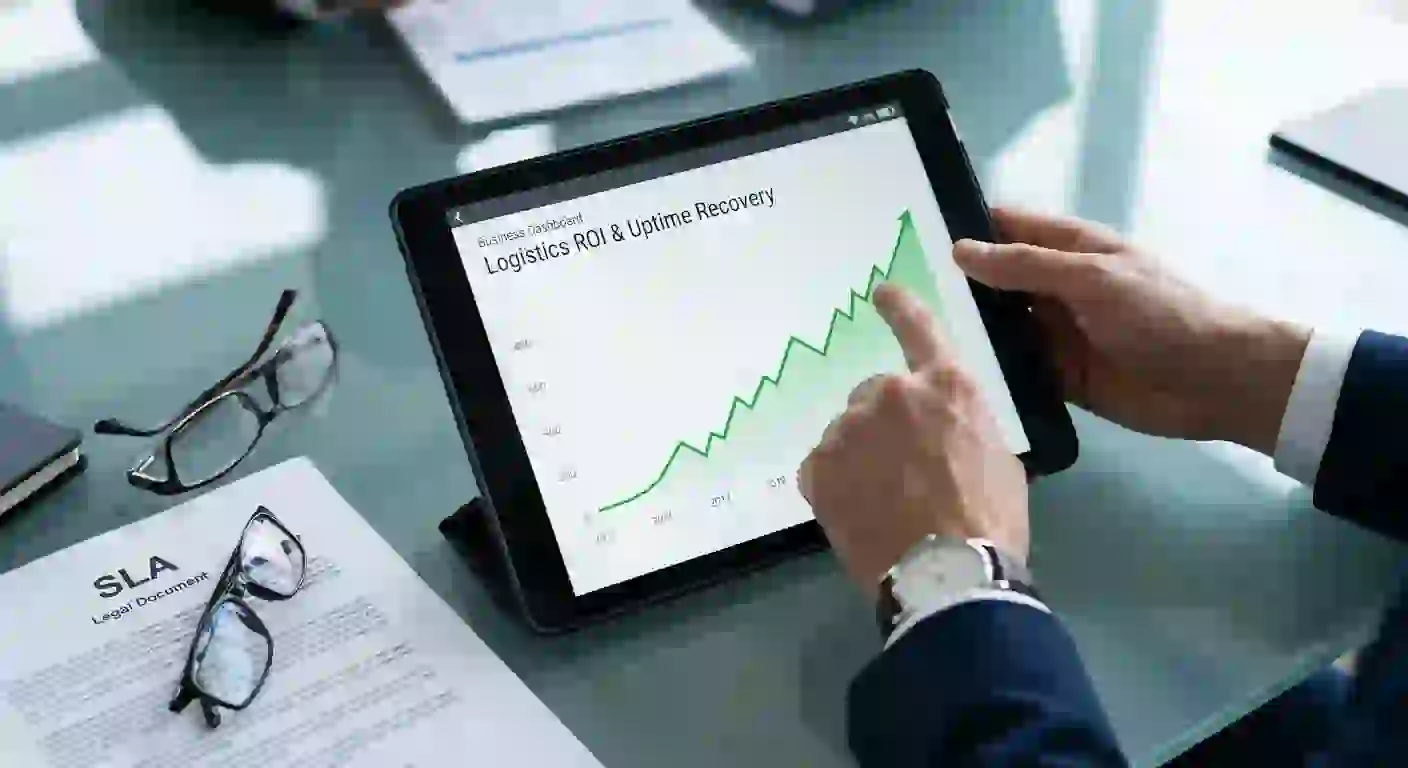Grafik kenaikan Return on Investment perusahaan manufaktur akibat implementasi kestabilan fasilitas konektivitas terpadu Grafik kenaikan Return on Investment perusahaan manufaktur akibat implementasi kestabilan fasilitas konektivitas terpadu